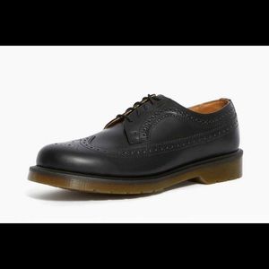 DR. MARTENS KELVIN II SMOOTH LEATHER BROGUE SHOES